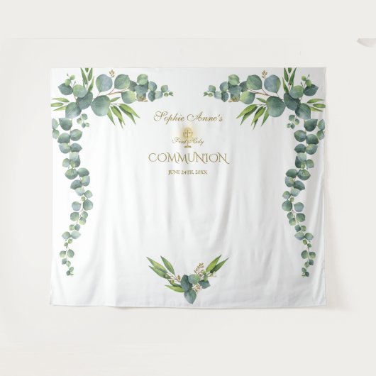 Eukalyptus Heiliger Kommune Prop Wandteppich (Vorderseite (Horizontal))