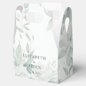 Eukalyptus, hell, Hochzeitskiste Geschenkschachtel (Geöffnet)