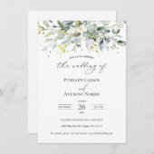Eukalyptus Herbal Foliage Wedding Einladung (Vorne/Hinten)