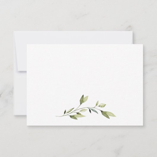 Eukalyptus Herbal Save the Date Einladung (Rückseite)