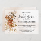 Eukalyptus Herbst Herbst Boho Chic Brautparty Einladung (Vorne/Hinten)