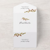 Eukalyptus-Herbstfarben All In One Einladung (Außenbereich)