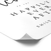 Eukalyptus Herzlich willkommen nach Hochzeit Poster (Ecke)