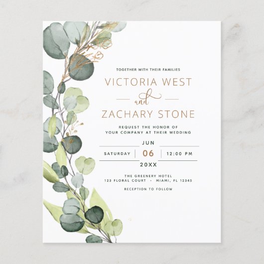 Eukalyptus-Hochzeit (Vorderseite)