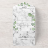 Eukalyptus-Hochzeit All In One Einladung (Außenbereich)