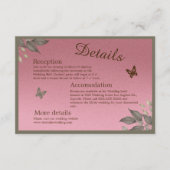Eukalyptus-Hochzeit Begleitkarte (Vorderseite)
