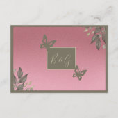 Eukalyptus-Hochzeit Begleitkarte (Rückseite)