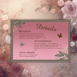 Eukalyptus-Hochzeit Begleitkarte