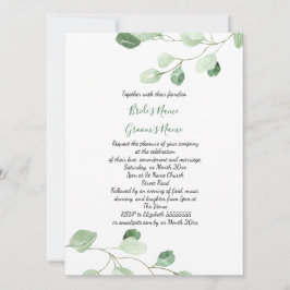 Eukalyptus-Hochzeit Einladung