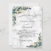 Eukalyptus-Hochzeit Einladung (Vorderseite)