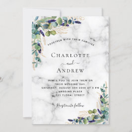 Eukalyptus-Hochzeit Einladung