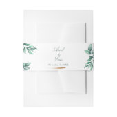 Eukalyptus-Hochzeit Einladungsbanderole (Vorderseite Beispiel)