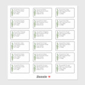 Eukalyptus-Hochzeit für einzelne Personen Aufkleber (Blatt)