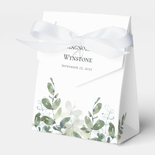 Eukalyptus-Hochzeit Geschenkschachtel (Vorderseite)