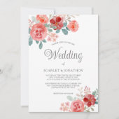 Eukalyptus-Hochzeit im Herbst Einladung (Vorderseite)