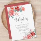 Eukalyptus-Hochzeit im Herbst Einladung