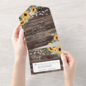 Eukalyptus-Hochzeit mit UAWG All In One Einladung (Abreißen)