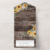 Eukalyptus-Hochzeit mit UAWG All In One Einladung (Innen Boden)