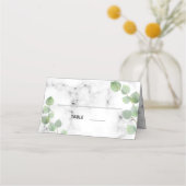 Eukalyptus-Hochzeit Platzkarte (Vorderseite)