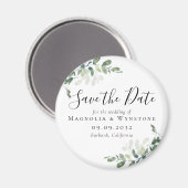 Eukalyptus Hochzeit Save The Date Magnet (Vorderseite/Rückseite)