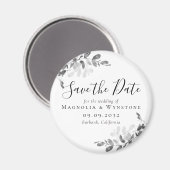 Eukalyptus Hochzeit Save The Date Magnet (Vorderseite/Rückseite)