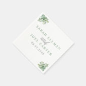 Eukalyptus-Hochzeit Serviette (Ecke)