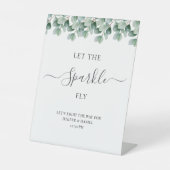 Eukalyptus-Hochzeit Sockelschild (Vorderseite)