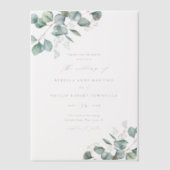 Eukalyptus-Hochzeit von Hand Pergament Einladungen (Vorderseite)