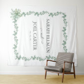 Eukalyptus-Hochzeit Wandteppich (Beispiel (Horizontal))