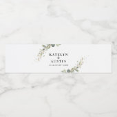 Eukalyptus-Hochzeit Wasserflaschenetikett (Einzelnes Label)