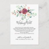 Eukalyptus-Hochzeit wünscht sich einen guten Start Begleitkarte (Vorderseite)