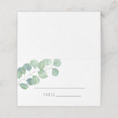 Eukalyptus - Hochzeiten von Platzkarten (Außenseite Aufgefaltet)