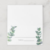 Eukalyptus - Hochzeiten von Platzkarten (Außenseite Aufgefaltet)