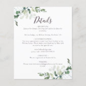 Eukalyptus-Hochzeitserklärung Flyer (Vorne)