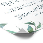 Eukalyptus-Hochzeitsfeier Poster (Ecke)