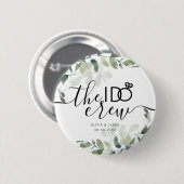 Eukalyptus Hochzeitsgesellschaft Button (Vorne & Hinten)