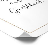 Eukalyptus-Hochzeitsguestbook Poster (Ecke)