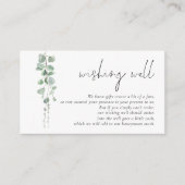 Eukalyptus-Hochzeitskalender Begleitkarte (Vorderseite)