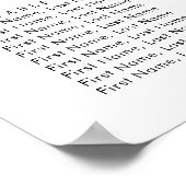 Eukalyptus-Hochzeitskarte Poster (Ecke)