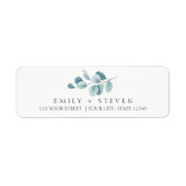 Eukalyptus-Hochzeitslabel (Vorne)