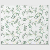 Eukalyptus-Hochzeitspapier Geschenkpapier (Flach)