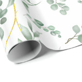 Eukalyptus-Hochzeitspapier Geschenkpapier (Rolleneckpunkt)