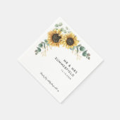 Eukalyptus-Hochzeitspapier Serviette (Ecke)