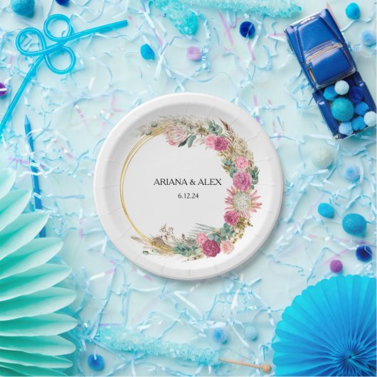 Eukalyptus-Hochzeitspapier-Teller Pappteller (Party)