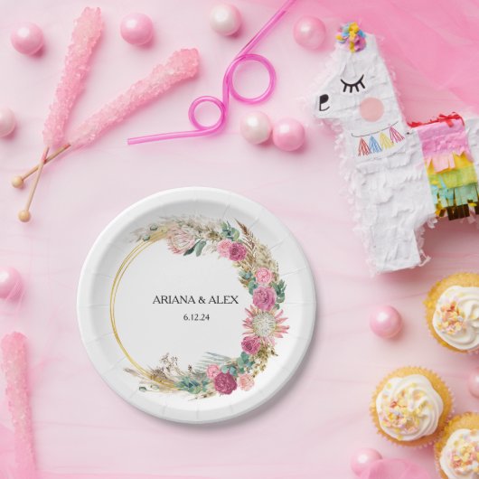 Eukalyptus-Hochzeitspapier-Teller Pappteller (Party)