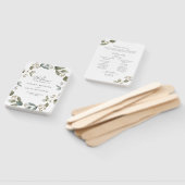 Eukalyptus-Hochzeitsprogramm für Wasserfarben Fächer (Non-assembled)