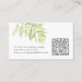 Eukalyptus-Hochzeitsregister Begleitkarte (Rückseite)