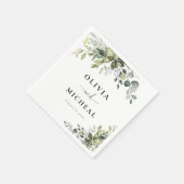 Eukalyptus-Hochzeitsserviette Serviette (Ecke)