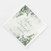 Eukalyptus Hochzeitsservietten 1001A Serviette (Ecke)