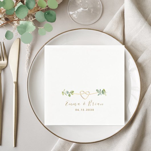 Eukalyptus Hochzeitsservietten Serviette